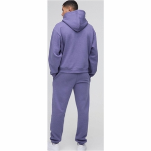 Custom Men's Hooded Jogger Tracksuits Sweatsuit Sets Outdoor Solid Pattern Printed <b>Jogging</b> <b>Suits</b> - Product Image 2