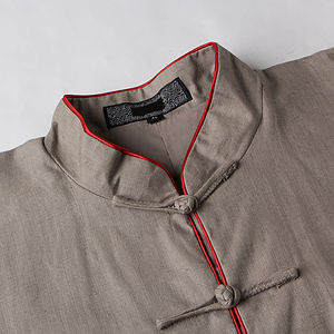 Uniformes de Kung Fu Unisex de 100% algodón de calidad superior, traje ligero de 2 piezas con cordón en la cintura, pantalones, jerséis, logotipo personalizado - Product Image 6