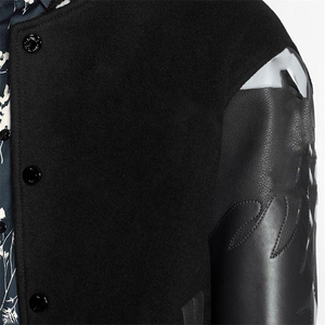 Blouson universitaire en toile d'hiver pas cher pour hommes et femmes, vente en gros, design personnalisé, imperméable, respirant, style baseball, vêtement d'extérieur avant - Product Image 5