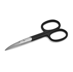 Tijeras profesionales para uñas seminegras, punta de punta, acabado satinado, Tijeras para uñas para cutículas, 4 "hechas con acero inoxidable - Product Image 3