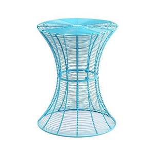 Ensemble tabouret et table en métal en fer au design moderne très exigeant revêtement en poudre jaune meubles de décoration intérieure à très bas prix - Product Image 3