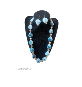 สร้อยคอลูกปัดเซรามิกเรซินสีสันสดใสทันสมัยสำหรับผู้หญิง - Product Image 1