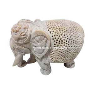Producto de diseño curvo a mano súper especial, estatua de Animal tallada de esteatita con diseño pulido Natural para artículos de decoración del hogar - Product Image 6