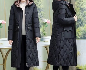 Winter <b>Short</b> Raw Canvas Sheep Skin Puffer <b>Jacket</b> with Hood Eco-Friendly Breathable Waterproof Front Pocket Ladies' Warm - Product Image 3