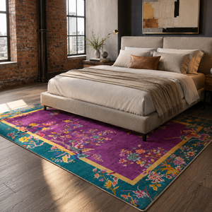 <b>Rug</b> Weavers RW7115 Tuduc Mauve Traditional Washable <b>Rug</b> Dropshipping Wholesale Washable Chenille 10 Sizes - Product Image 4