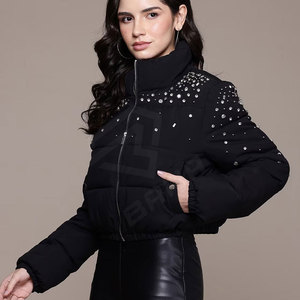 แจ็กเก็ตแฟชั่นฤดูหนาวสำหรับผู้หญิงเสื้อนอกขนเป็ดแบบพองลงได้ออกแบบได้ตามต้องการ - Product Image 3