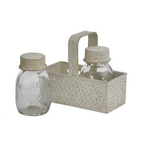 Metal sal y pimienta Caddy forma personalizada al por mayor Caddy clásico elegante al por mayor nuevo lujo sal Caddy - Product Image 3