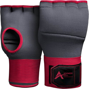 Guantes de boxeo MMA Muay Thai de cuero personalizados para hombres y mujeres-Ecológico que absorbe la humedad con envolturas para manos - Product Image 1