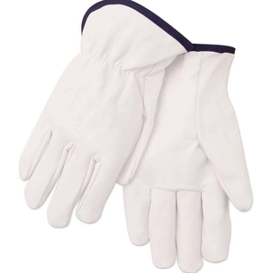 Gants de conduite en coton cousus à la main de haute qualité pour femmes en cuir fendu conducteur de camion de moto de vélo - Product Image 1