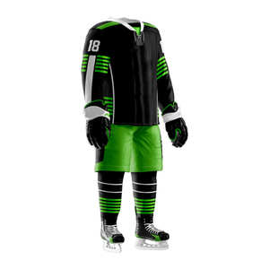 Conjunto de uniforme de hockey sobre hielo transpirable de diseño personalizado de alta calidad, pantalones de Jersey con nombre de equipo para adultos, ropa deportiva, impresión OEM al por mayor - Product Image 5