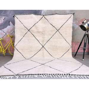 Tapis marocains faits main en laine, authentiques tapis berbères, laine naturelle, artisanat artisanal, taille et couleurs personnalisables, haute qualité - Product Image 2