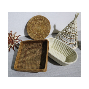 Bandeja de mimbre para servir, cestas de pan de mimbre, cesta para servir frutas y verduras - Product Image 6