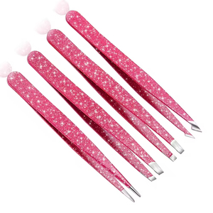 Les pincettes durables en acier inoxydable avec pointes fines offrent une précision professionnelle pour le coiffage et le toilettage des sourcils. - Product Image 4