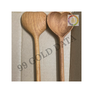 Cuchara de cocina de madera hecha a mano de madera de calidad Ideal para uso diario en cocinas rústicas o modernas - Product Image 5