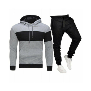 Cotton Print Cut Raw Hem Edge <b>Thermal</b> Hoodie Tracksuits <b>Pant</b> for <b>Men</b> Tracksuit Stacked Flared <b>Men</b> Two Pieces Jogger Set - Product Image 1