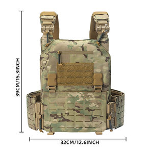 Chaleco Táctico Antibalas para Exteriores, Chaleco Ajustable Ponderado, Protección Corporal, Camuflaje Molle, Seguridad - Product Image 5