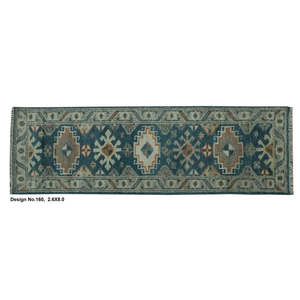 Tapis indien moderne noué à la main 2'6 x 8'0 - Product Image 1