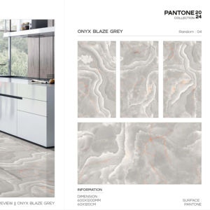 Azulejos de porcelana de estilo moderno con superficie Pantone de 60x120cm, 600x1200mm, tamaño 24x48 para un diseño elegante de paredes y suelos interiores. - Product Image 1