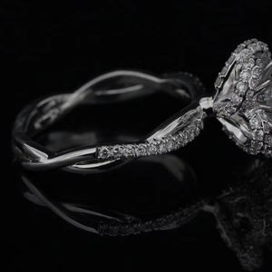 Bague exclusive en diamant de laboratoire de 1,00 carat, taille ronde, clarté VS1, couleur E F, certifiée IGI SGL, fournisseur de bijoux en or, or rose et argent - Product Image 2