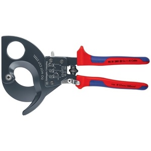 Coupe-câbles KNIPEX avec une longueur totale de 280 mm, poignées multi-composants pour une utilisation maximale. Accessoire de gestion des câbles de 52 mm (380 mm) - Product Image 3