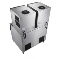Machine à glaçons professionnelle verticale autonome en acier inoxydable à refroidissement par air, grande capacité, pour bars, cafés et restaurants
