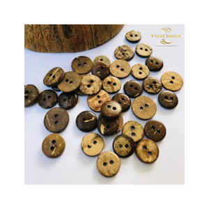 Vente en gros 1000 pièces boutons à 2 trous en bois de noix de coco naturelle écologique 15mm forme animale à dos plat grands vêtements chemises sacs simples - Product Image 5