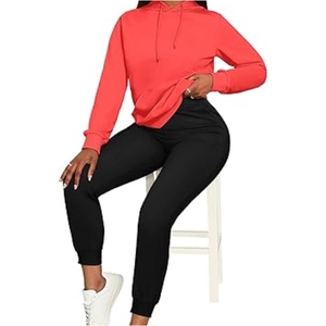 Vêtement de sport de survêtement pour femmes grande taille, été, uni, imprimé, avec logo personnalisé, vente en gros - Product Image 4