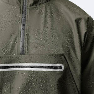 แจ็กเก็ตกันลมซิปครึ่งซิปสำหรับผู้ชายแจ็คเก็ตทำงานกันลมซิปครึ่งตัวแฟชั่นใหม่ออกแบบได้ตามต้องการ - Product Image 4