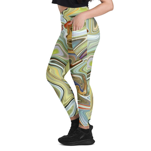 Premium Quality Push Tummy Control Full Length High Waist Breathable Quick Dry Spandex/<b>Nylon</b> Heat-Transfer Printed Yoga <b>Leggings</b> - Product Image 3