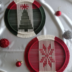 Venta al por mayor hecho a mano de macramé de Navidad decoración de pared regalo de Navidad decoración del hogar para vacaciones de Vietnam - Product Image 4