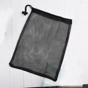 Sacs en filet avec cordon de serrage, logo personnalisé, légers, durables, respirants, pochette de rangement réutilisable, organisateur de voyage, sac anti-poussière - Product Image 2