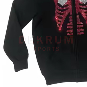Sudaderas con Capucha de Manga Larga para Hombre, Personalizadas con Pedrería, Transpirables, Colores y Logotipos Personalizados, Gran Venta - Product Image 4