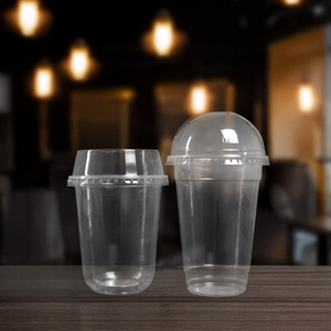 Quang Quan, venta al por mayor, vasos de plástico PET transparentes desechables de 95mm, embalaje personalizado, vasos de plástico individuales para servir bebidas frías - Product Image 3