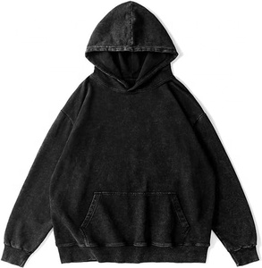Nouveau style de sweats à capuche délavés à l'acide pour hommes, respirants, à séchage rapide et anti-rides, doux et durables pour l'automne. - Product Image 3