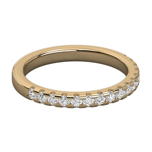 Anillo de Eternidad para Mujer con Diamante Cultivado en Laboratorio de Oro de 9K, Corte Esmeralda, Patrón Geométrico, Certificado IGI, Anillo de Piedras Preciosas para Boda - Product Image 5