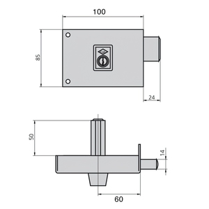 Cvl 1124a/10/he Left Lock - Product Image 2