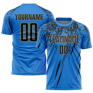 Maillot de football personnalisé avec nom d'équipe, 100% polyester, impression par sublimation, séchage rapide, respirant, unisexe adulte, service OEM - Product Image 6