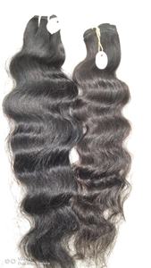 100% Extension de cheveux bruts non traités. Trame de cheveux humains indiens à cuticules alignés. Cheveux indiens bruts lisses ondulés naturels - Product Image 4