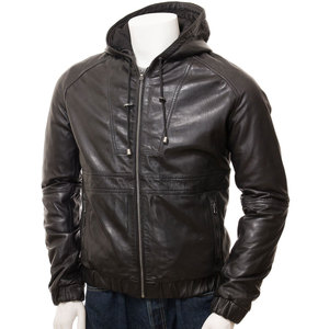 2025 hommes haute rue Style en cuir véritable veste nouvelle mode décontracté fermeture éclair conception pour automne hiver OEM Service disponible - Product Image 3