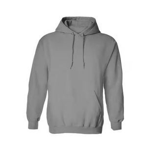 Sudadera con capucha de gran tamaño de algodón 100% para hombres y mujeres, suéter informal de manga larga para Fitness, sudadera con capucha de moda en blanco de talla grande - Product Image 3