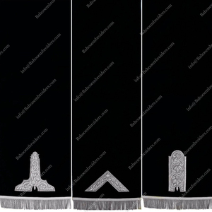 Funda para Pedestal de Caballería Masónica Bordada a Mano con Tres Hilos de Oro, Conjunto Premium BAHOO EMBROIDERS - Product Image 1
