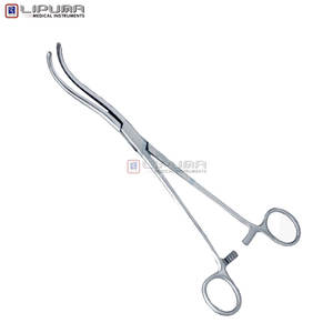 Premium Mayo Guyon 9 1/4 pulgadas hemostasia quirúrgica instrumentos vasculares manuales mordazas curvas dobles con puntas dentadas Abrazadera para Vasos - Product Image 2