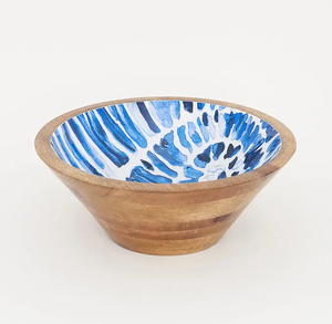 Bol à salade en bois imprimé émaillé pour table à manger Bol de service décoratif pour collations Logo personnalisé et vente - Product Image 5