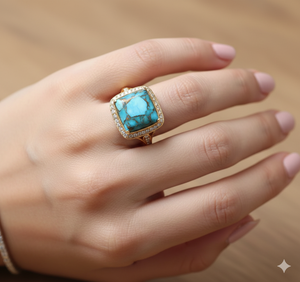 Piedra preciosa de cabujón liso con forma de rectángulo turquesa de cobre azul Natural para fabricación de joyas piedras preciosas sueltas de alta calidad - Product Image 5