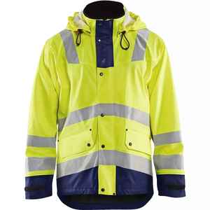 Veste de travail haute visibilité pour hommes Construction uniformes haute visibilité vêtements vêtements de sécurité vêtements de travail à rayures réfléchissantes personnalisés pour hommes - Product Image 5