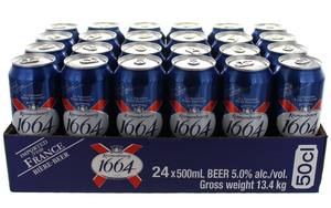 Bière Kronenbourg 1664 Blanc de qualité supérieure, 330 ml, saveur intense, en vrac, prix compétitif, bière pression à la vente - Product Image 3
