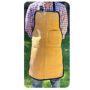 Fabrica profesional logotipo personalizado hombres delantales de soldadura de cuero de alta calidad gran oferta nuevo modelo delantales 2017 - Product Image 1