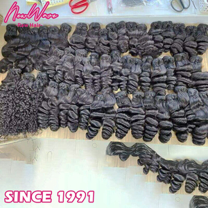 ผมแท้แบบดิบจากอินเดีย NewWave  แบบเย็บสองชั้นตรง เกรด 9A-15A สำหรับถักเปีย  ผลิตในอินเดีย มีทุกสี - Product Image 6