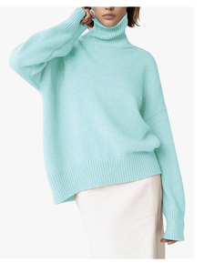 Suéter de Cuello Alto con Logotipo Personalizado, Nuevo, Directo de Fábrica en Bangladesh, Suéter Grueso de Punto de Manga Larga, Dobladillo Alto-Bajo, Top Moderno - Product Image 4