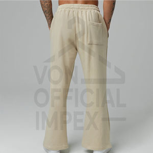 Pantalon évasé en coton avec impression de logo personnalisé pour hommes couleur unie vêtements d'extérieur pantalon évasé pour hommes meilleur design pantalon évasé pour hommes - Product Image 6